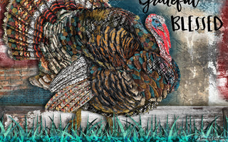 Thankful Turkey Art Print