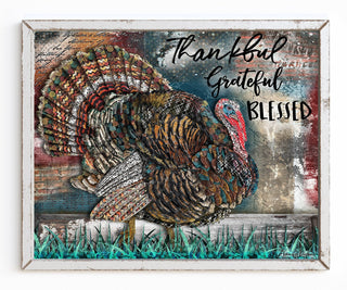 Thankful Turkey Art Print