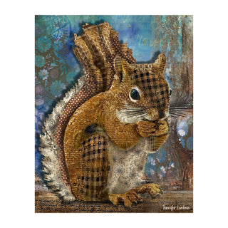 Woodland Squirrel Art Print
