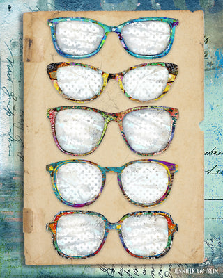 Colorful Glasses Art Print