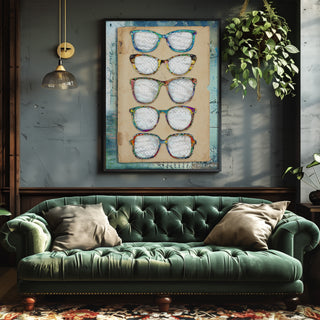 Colorful Glasses Art Print