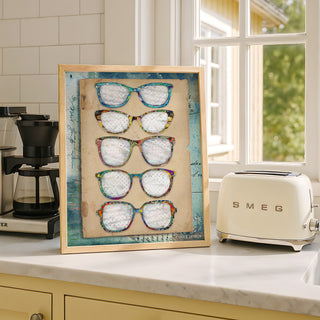 Colorful Glasses Art Print