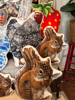 Artiste Chicken Throw Pillow