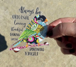 Be Yourself Bird Sticker