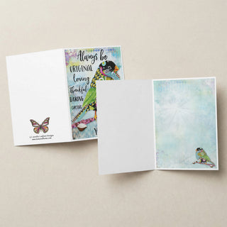 Be Yourself Bird Greeting Card