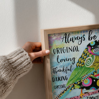 Be Yourself Bird Art Print