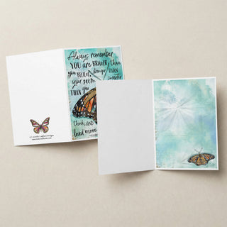 Believe Butterfly Greeting Card