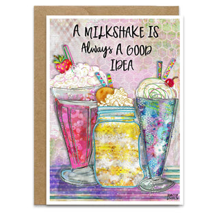 Good Idea Milkshake Greeting Card