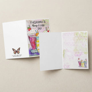 Good Idea Milkshake Greeting Card