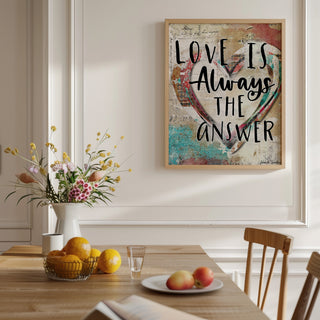 Love Is Heart Art Print