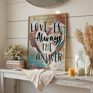 Love Is Heart Art Print