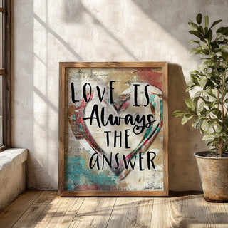 Love Is Heart Art Print