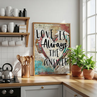 Love Is Heart Art Print