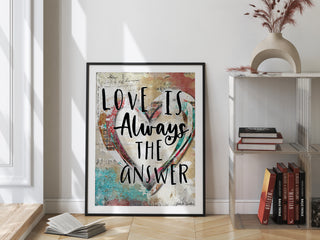 Love Is Heart Art Print