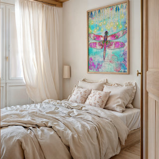Argyle Glow Dragonfly Art Print