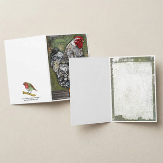 Artiste Hen Greeting Card