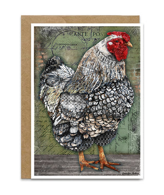 Artiste Hen Greeting Card