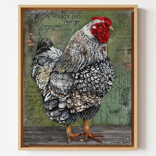 Artiste Hen Art Print - Modern Farmhouse Chicken Bird