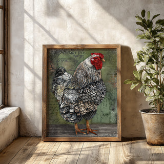 Artiste Hen Art Print - Modern Farmhouse Chicken Bird