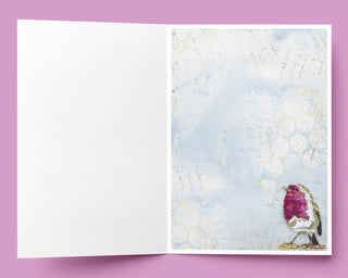 Be Brave Bird Greeting Card - Christian Art Notecard