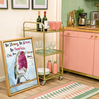 Be Brave Bird Art Print