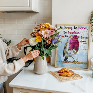 Be Brave Bird Art Print