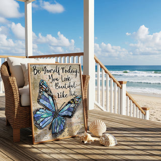 Be Yourself Butterfly Art Print