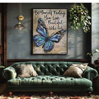 Be Yourself Butterfly Art Print
