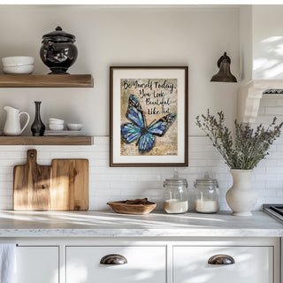 Be Yourself Butterfly Art Print
