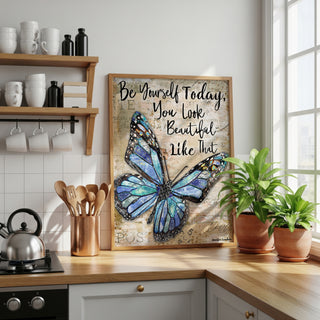 Be Yourself Butterfly Art Print