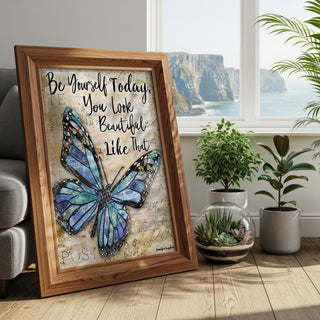 Be Yourself Butterfly Art Print