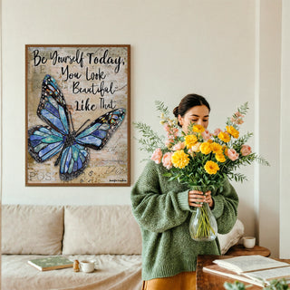 Be Yourself Butterfly Art Print