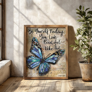 Be Yourself Butterfly Art Print