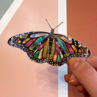 Be Happy Butterfly Sticker