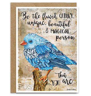 Flawed Bird Greeting Card