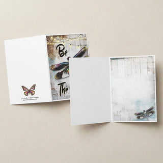 Be The Light Dragonfly Greeting Card