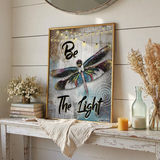 The Light Dragonfly Art Print