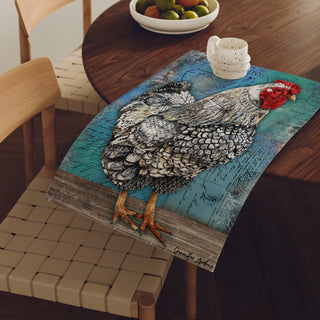 Artiste Hen Art Print  - Blue Edition