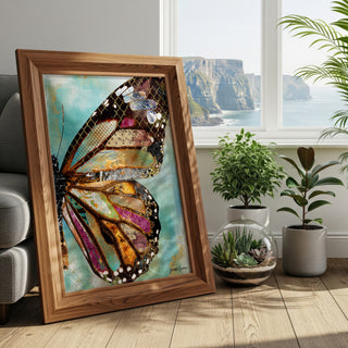 Blue Skies Butterfly Wing Art Print