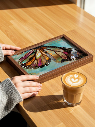 Blue Skies Butterfly Wing Art Print