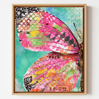 Blushing Butterfly Wing Art Print