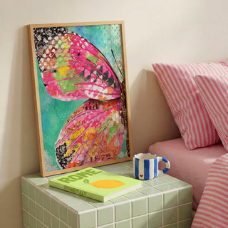 Blushing Butterfly Wing Art Print