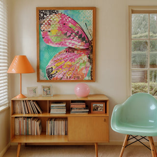 Blushing Butterfly Wing Art Print