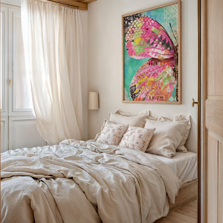 Blushing Butterfly Wing Art Print