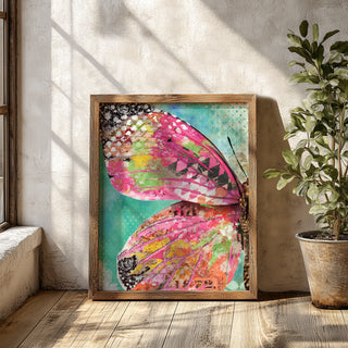 Blushing Butterfly Wing Art Print