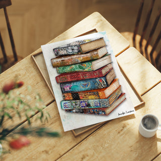 Bird & Butterfly Books Art Print