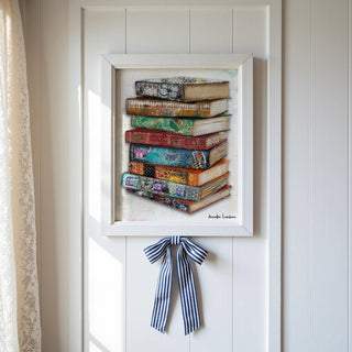 Bird & Butterfly Books Art Print