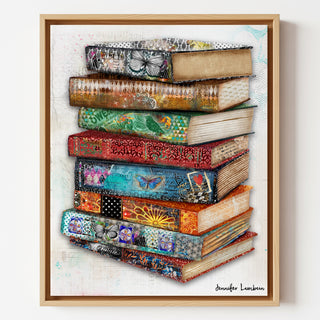 Bird & Butterfly Books Art Print
