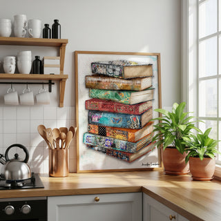 Bird & Butterfly Books Art Print