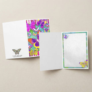 Butterfly Dream Greeting Card - Bright Butterflies Art
